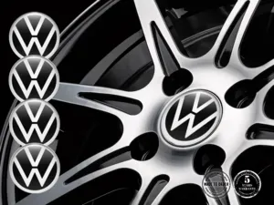 VW Felgenaufkleber Version Stilvolles gewölbtes Design